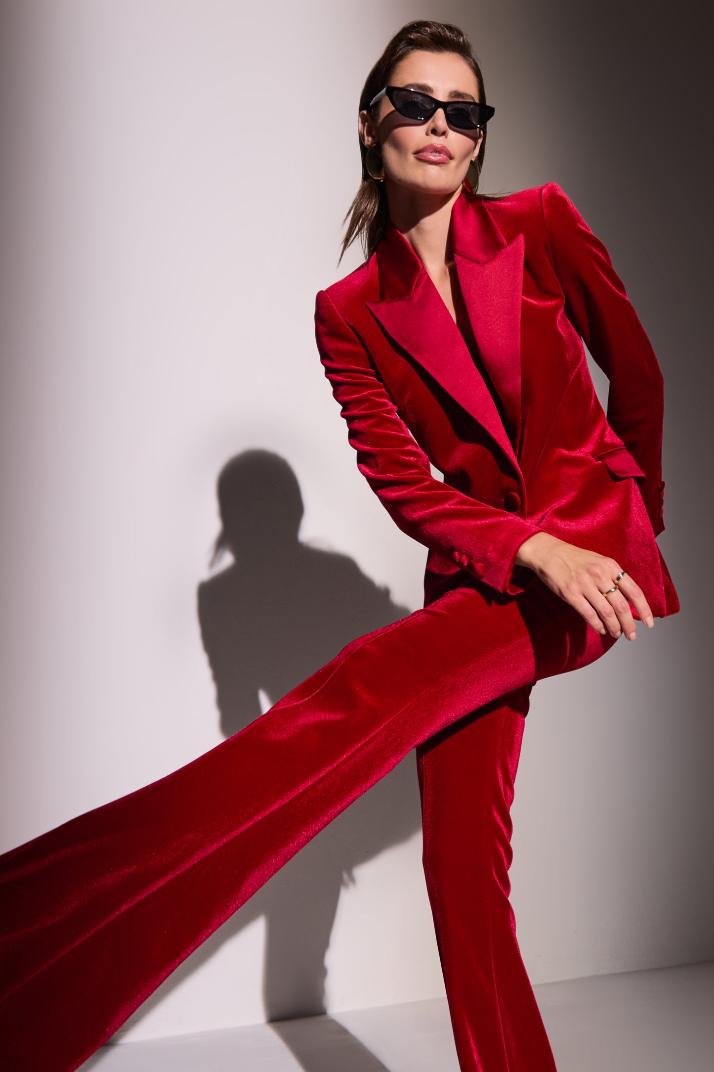 Beatrice Red Trousers