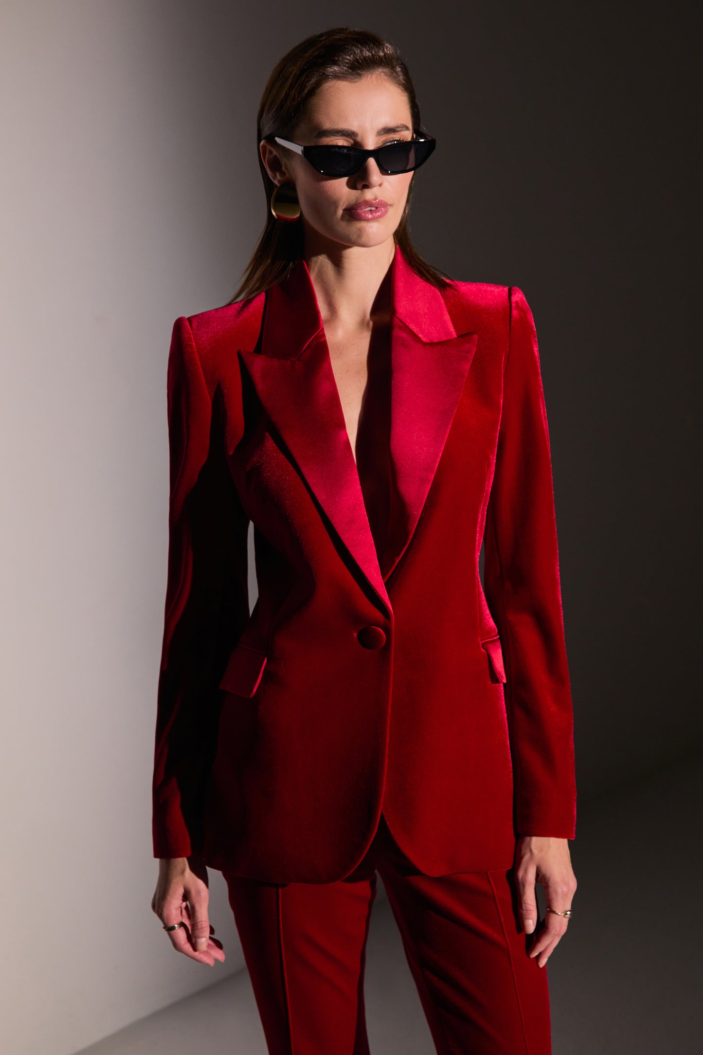 Beatrice Red Blazer