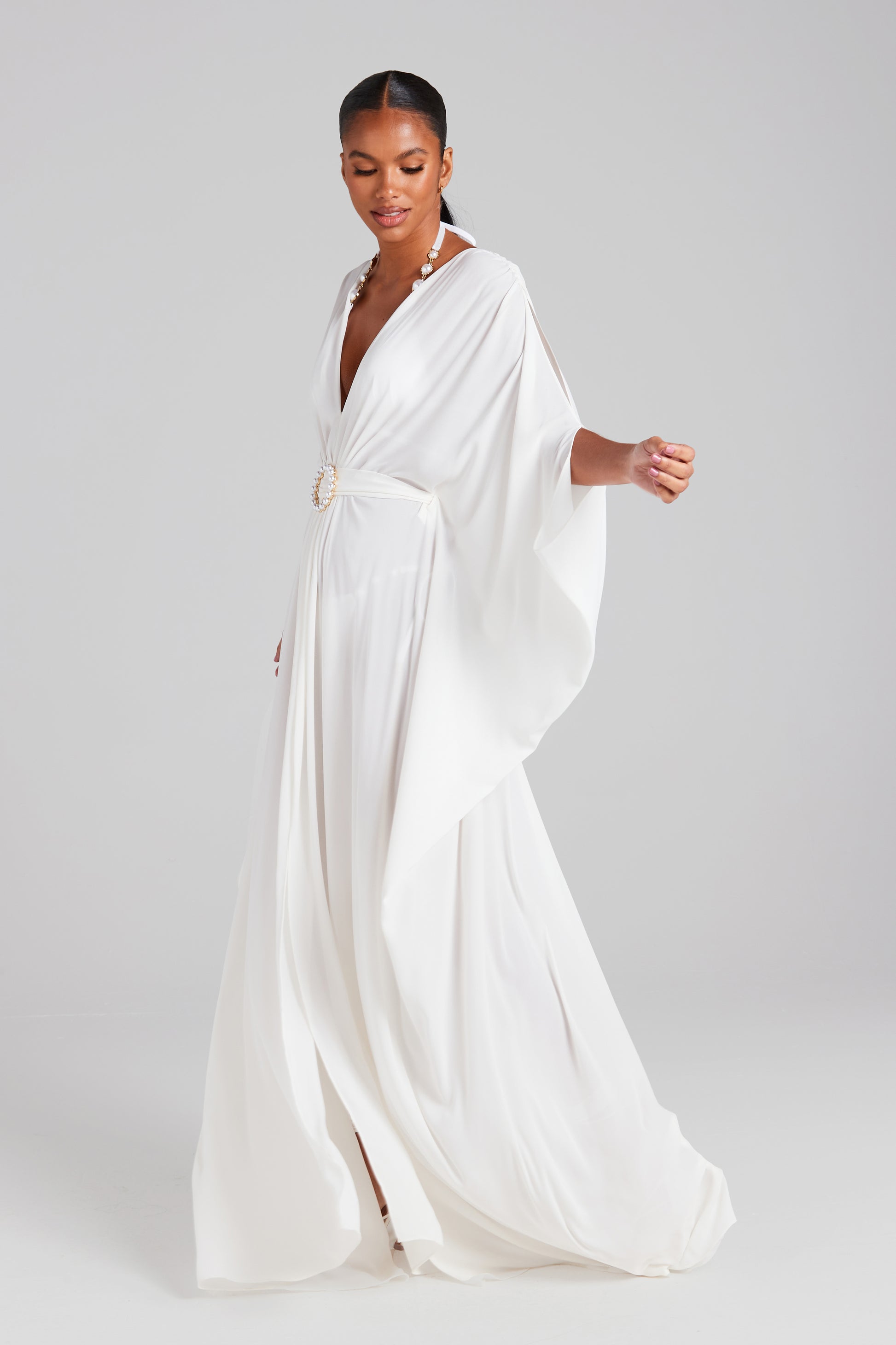 Serena White Kaftan