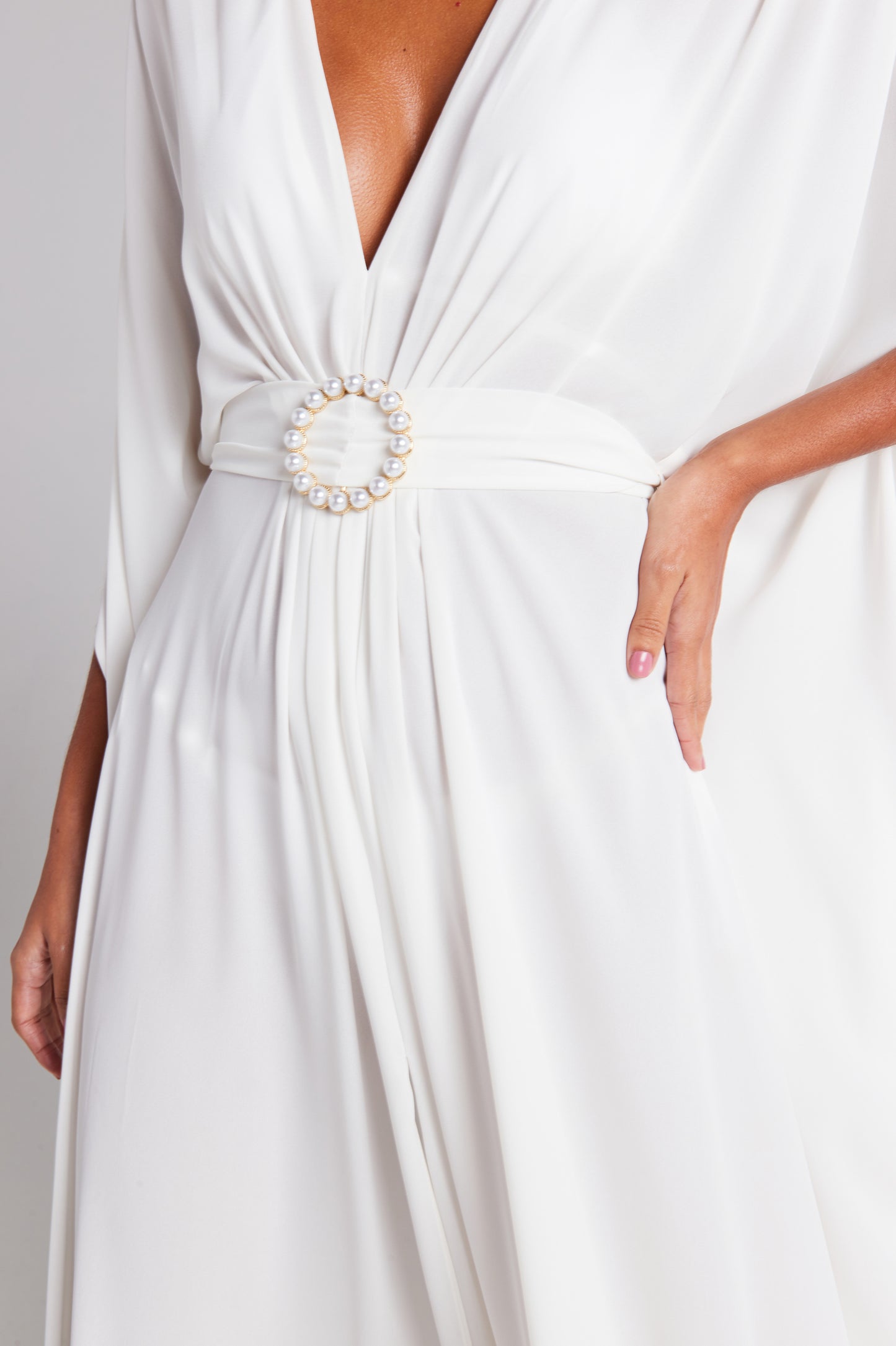 Serena White Kaftan