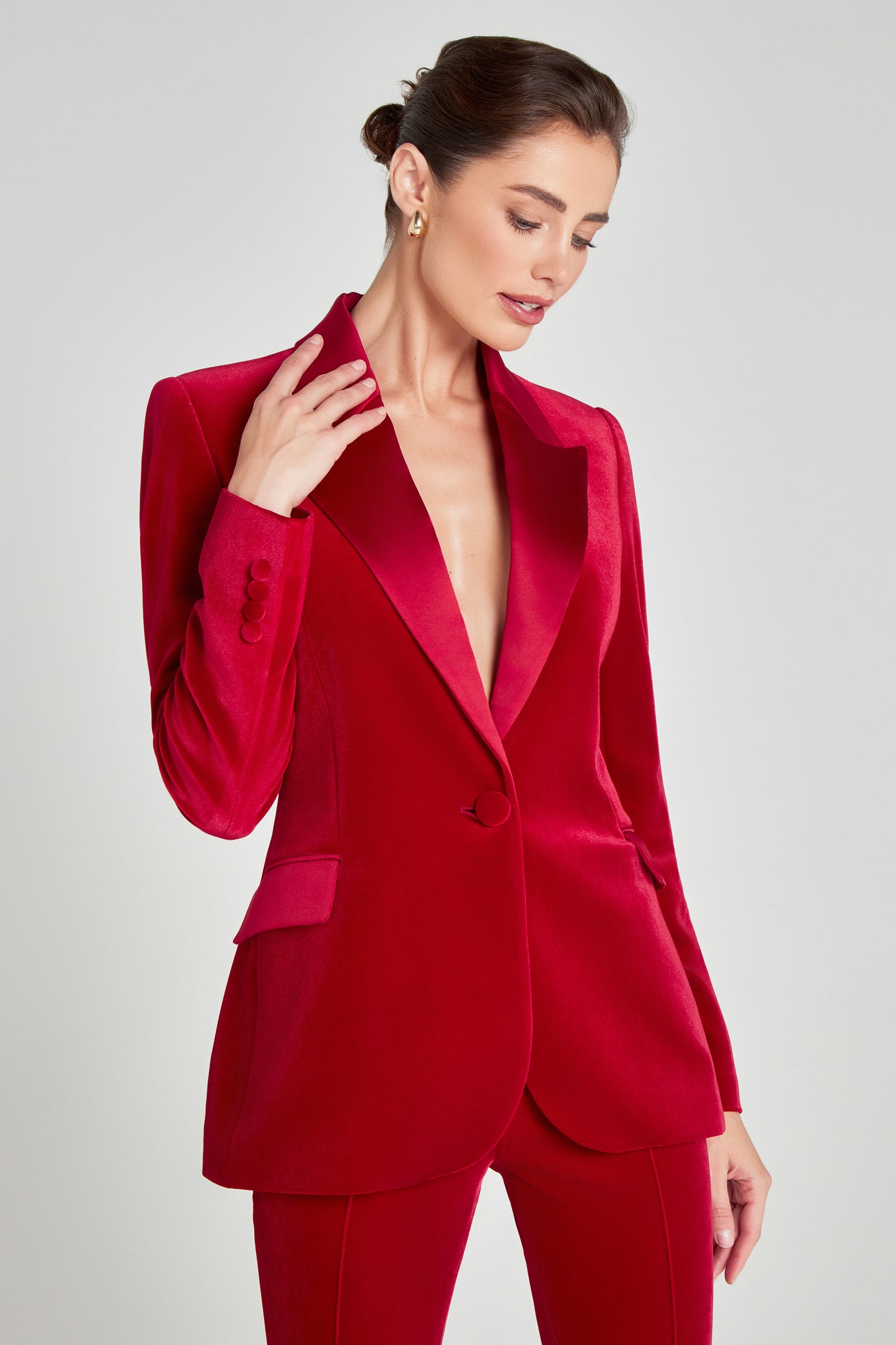 Beatrice Red Blazer