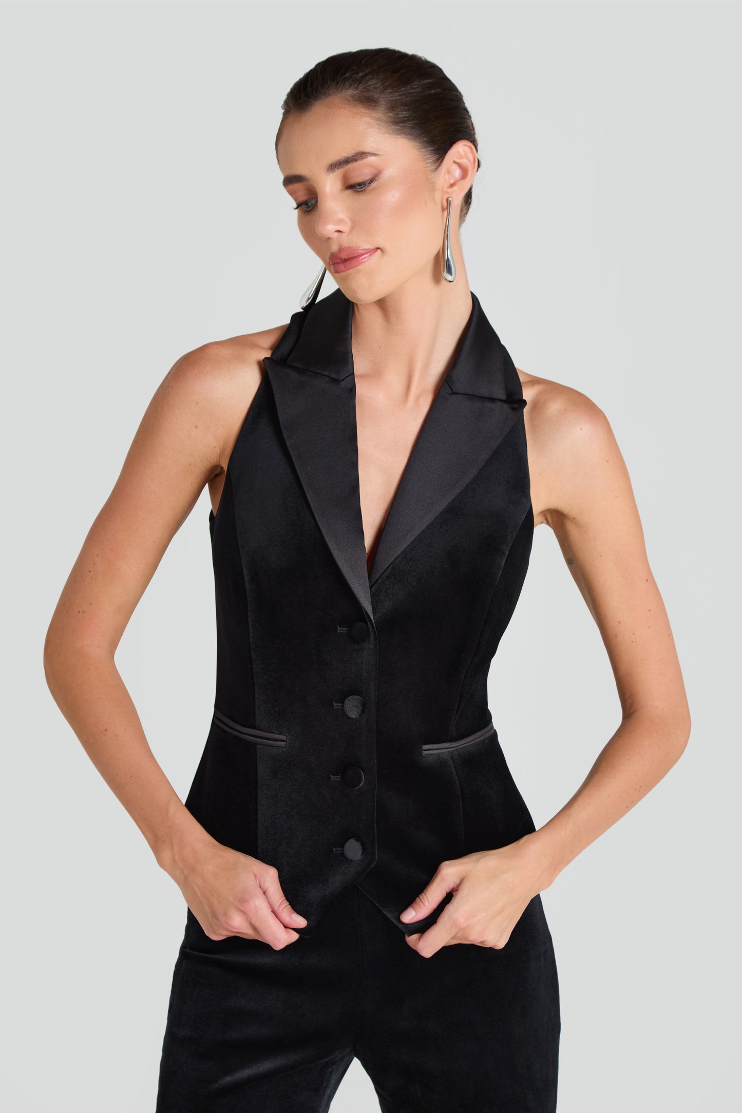 Lena Black Waistcoat