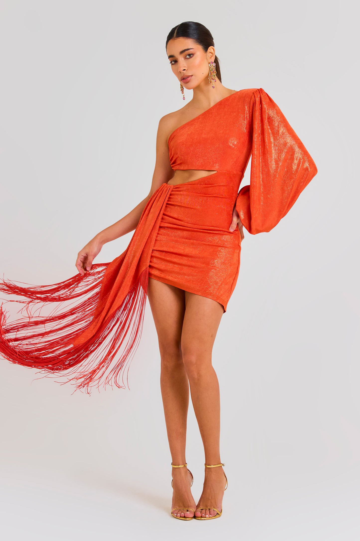 Nikki Orange Dress