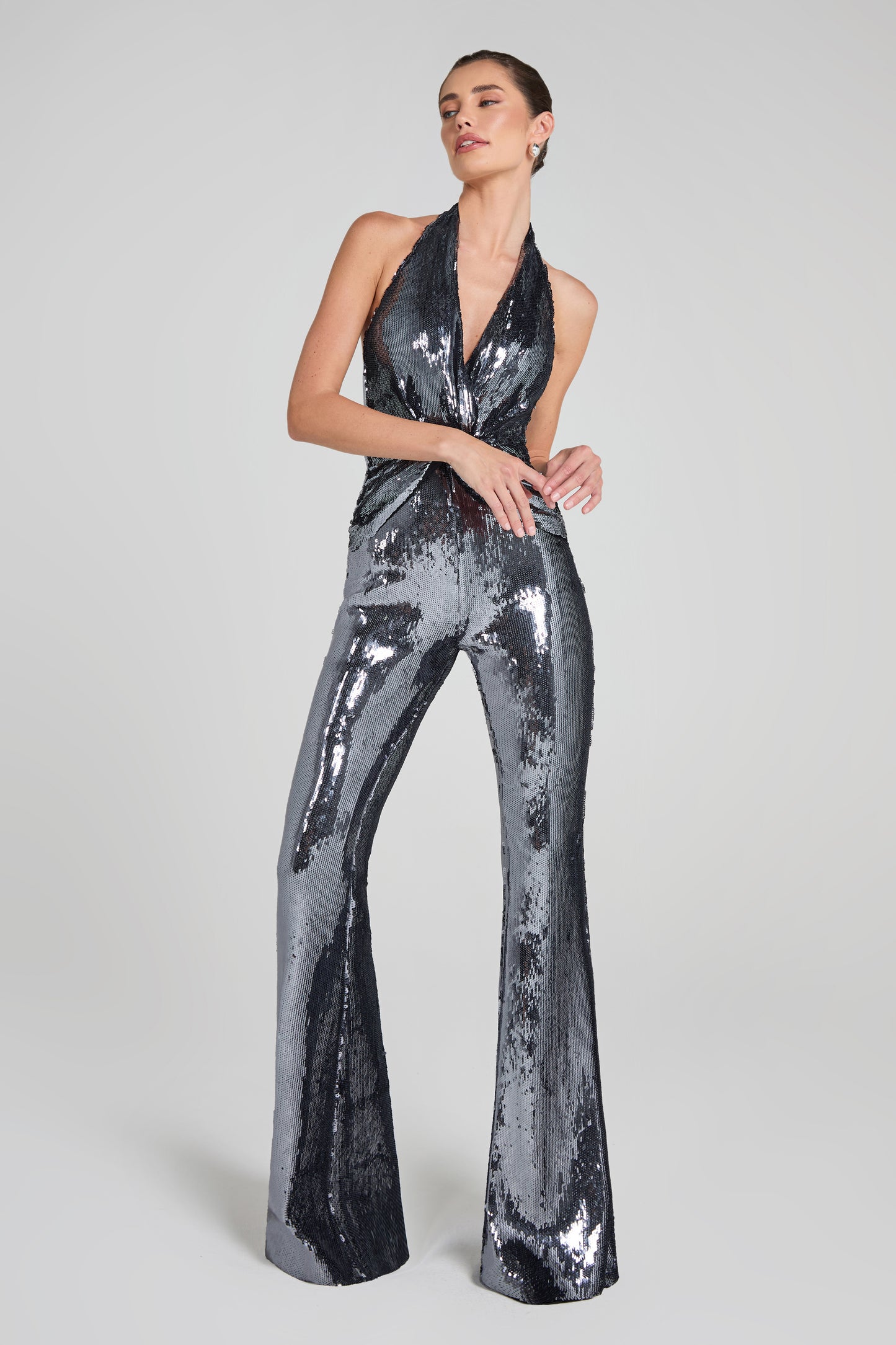 Tianna Silver Jumpsuit