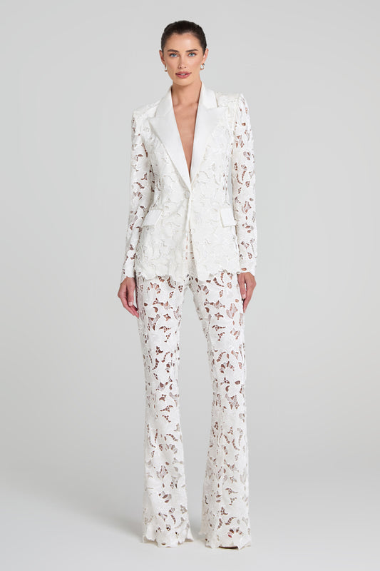 Valia White Trousers