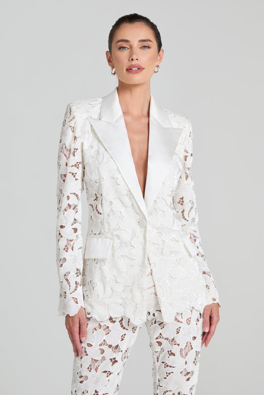 Valia White Blazer