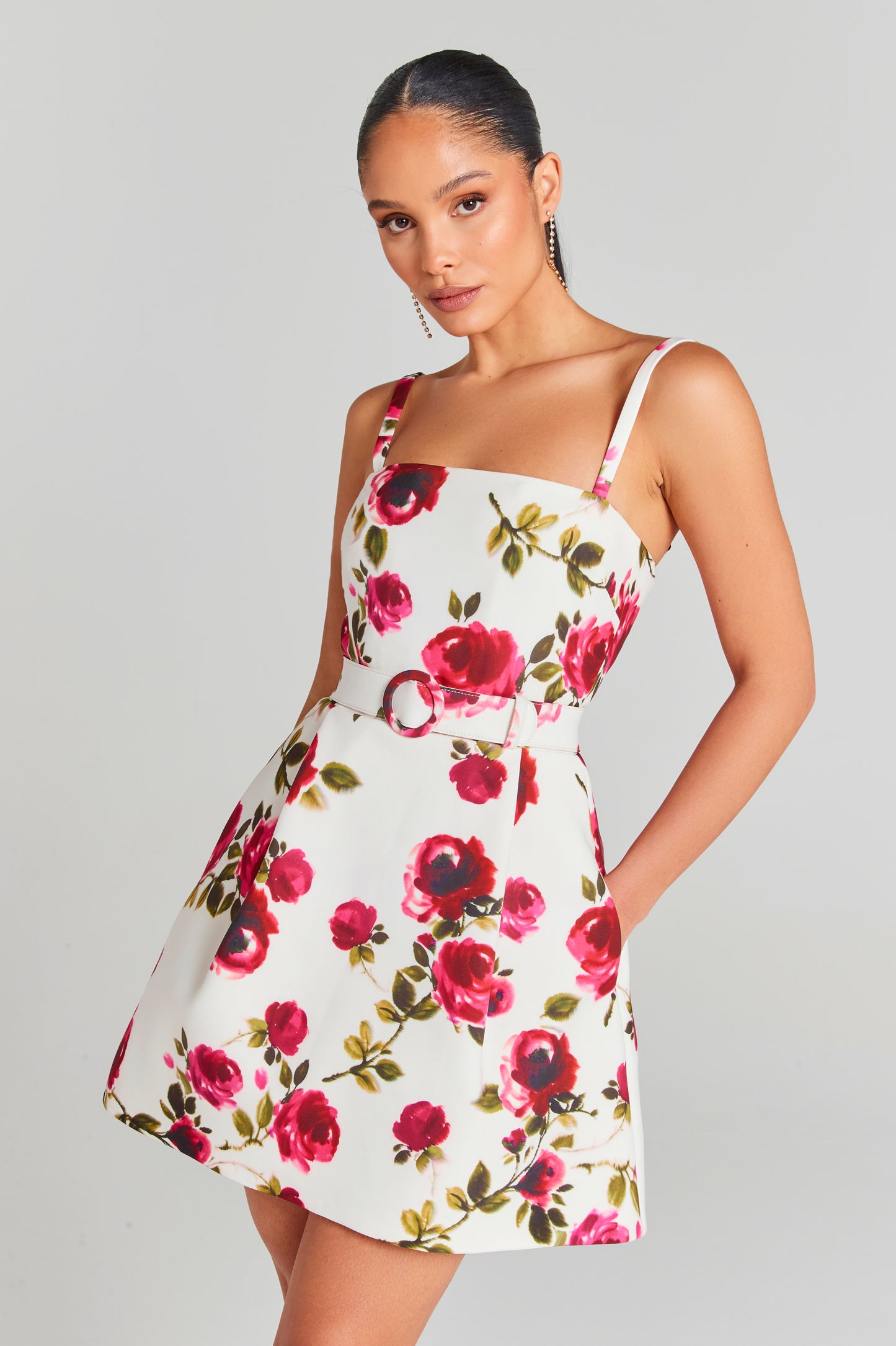 Eloise White Floral Dress