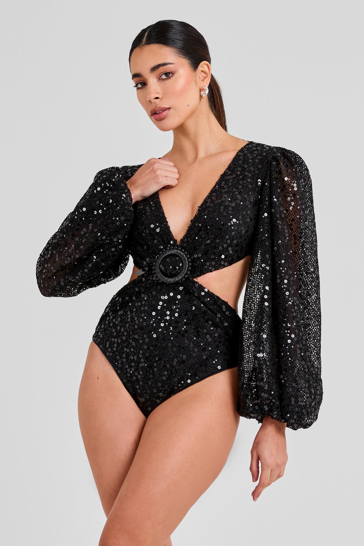 Alissa Black Bodysuit