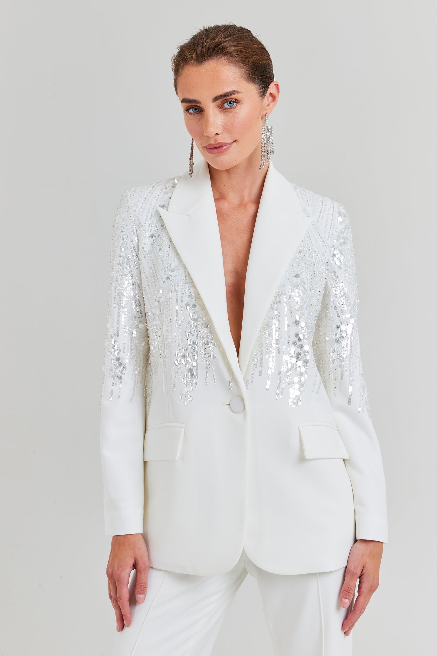 Lucille White Blazer