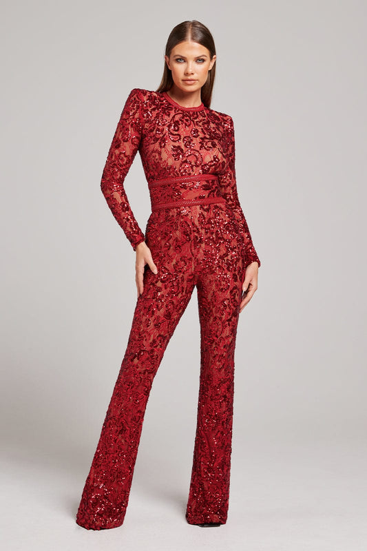 Bella Red Jumpsuit